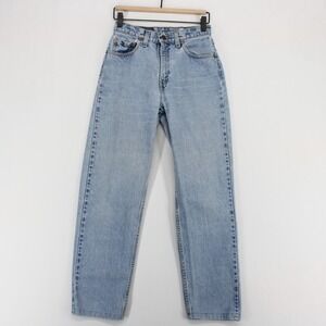 Vintage Levis 560 Jeans Juniors 3 Blue Loose Fit Straight Leg High Rise 90s